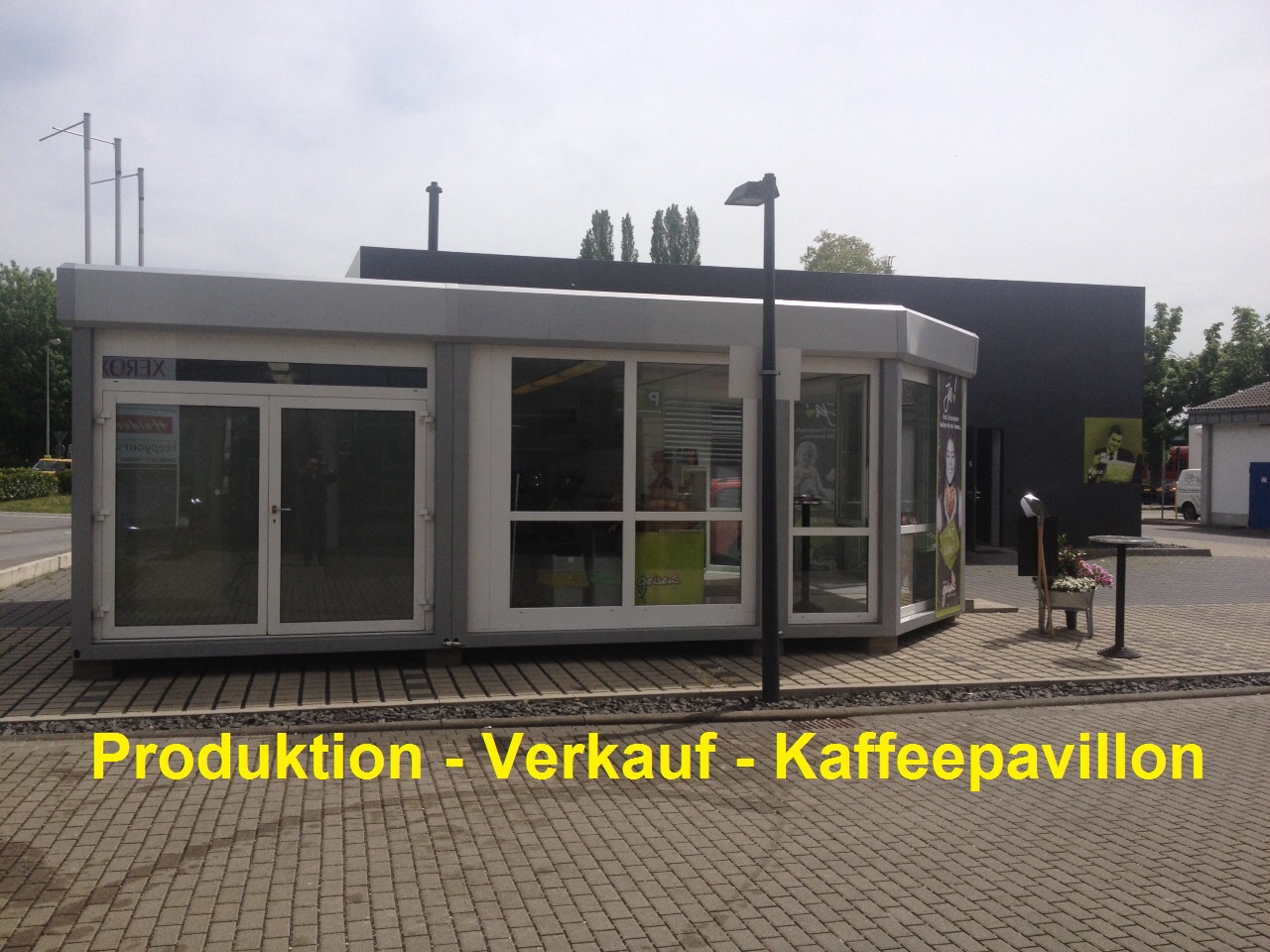 Bäckerei Verkaufs- und Produktionsmodul 6x9m