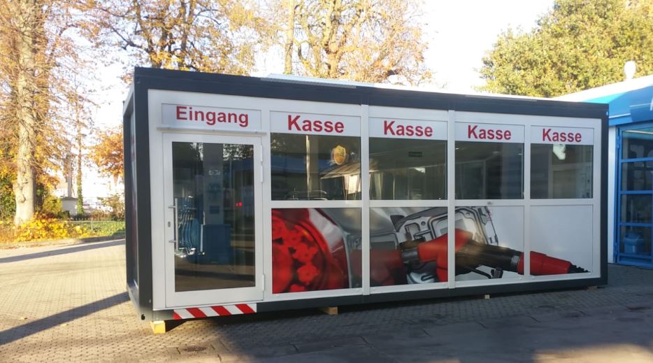 Tankstellen Verkaufsmodul 7x3m