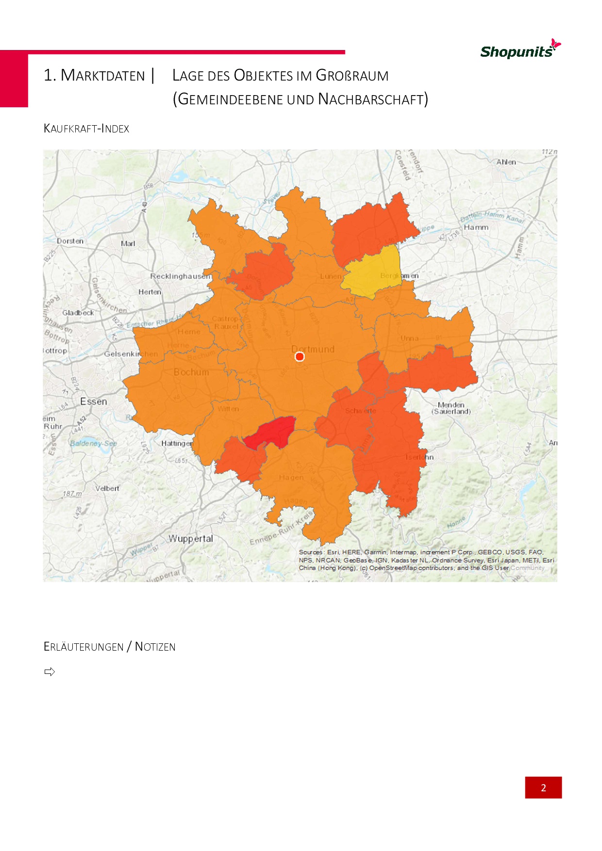 Go*Local - Online-Analysen für Markt, Standort und Wettbewerb, hier: Detailkarte