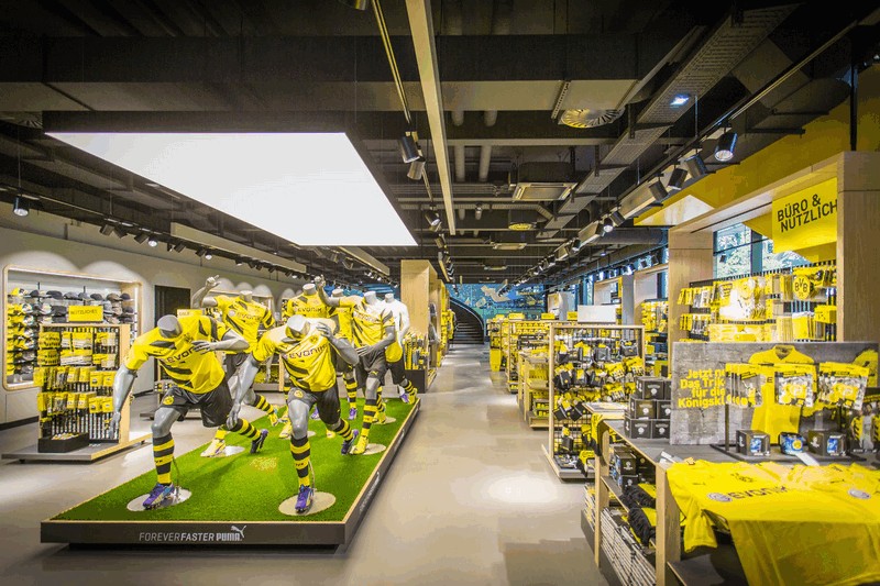 Der Concept-Store - Beispiel BVB Fan-Shop, innen