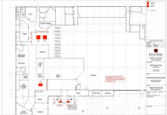 Einkaufszentrum ✩ Marktkauf-Center Cuxhaven, Lageplan der Pop-Up Flächen, EG