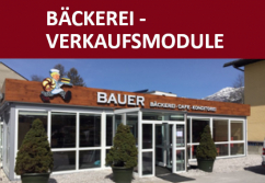 Bäckerei Verkaufsmodul (Backcontainer) - Vermietung - Vorderansicht