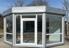 Bäckerei Verkaufsmodul (Backcontainer) - Vermietung - Vorderansicht