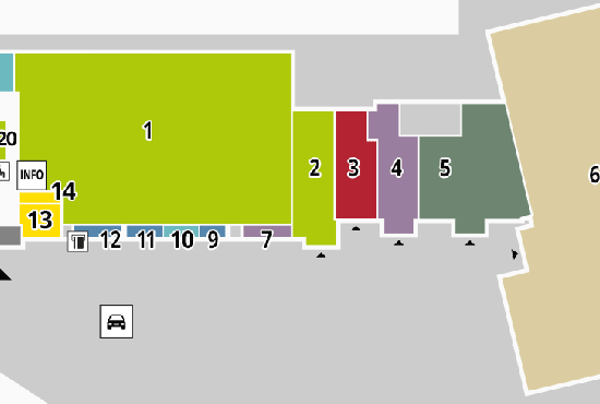 Einkaufszentrum ✩ Marktkauf-Center Greifswald-Neuenkirchen  - EG (rechts)