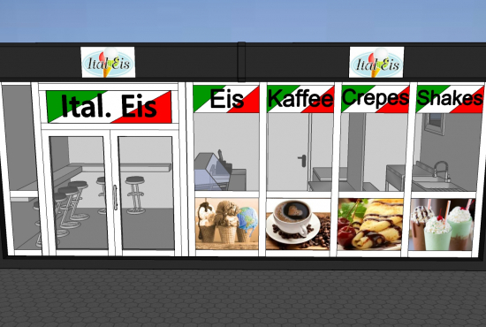 Eis-Verkaufscontainer für Ihr Saisongeschäft oder Umbauten