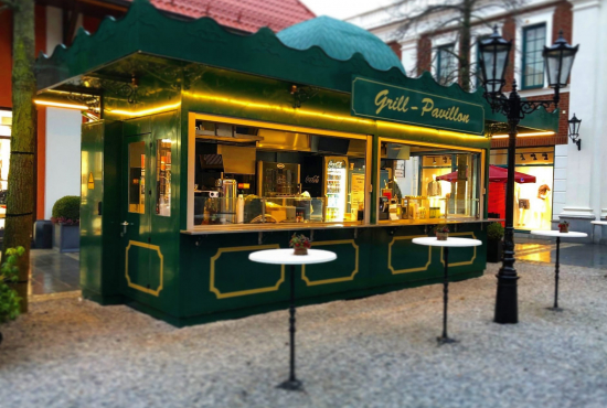 Verkaufsstand, Verkaufskiosk: Restaurant Pavillon - shopunits.de