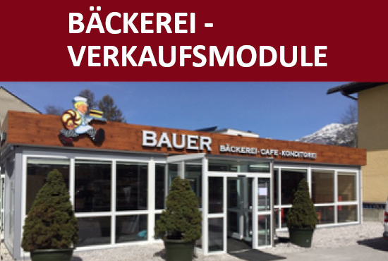 Bäckerei Verkaufsmodul (Backcontainer) - Vermietung - Vorderansicht