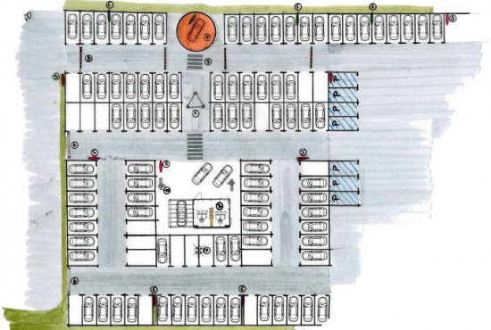 Pavillllons für Verkauf, Büro, Autohaus, Tankstelle