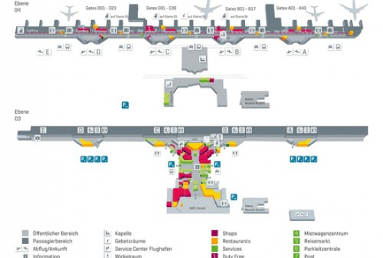 Einkaufszentrum, Typ Flughafencenter ✩ Flughafen München GmbH in München