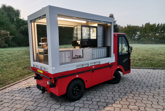 Verkaufwagen, Foodtruck: PEFRA Elektro-Verkaufsfahrzeug (Außensteher) - shopunits.de