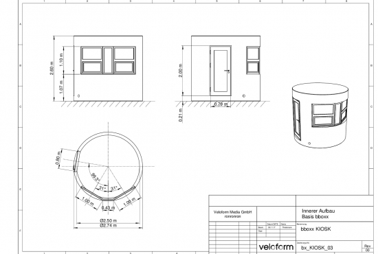 bboxx Kiosk „CLASSIC OVAL“